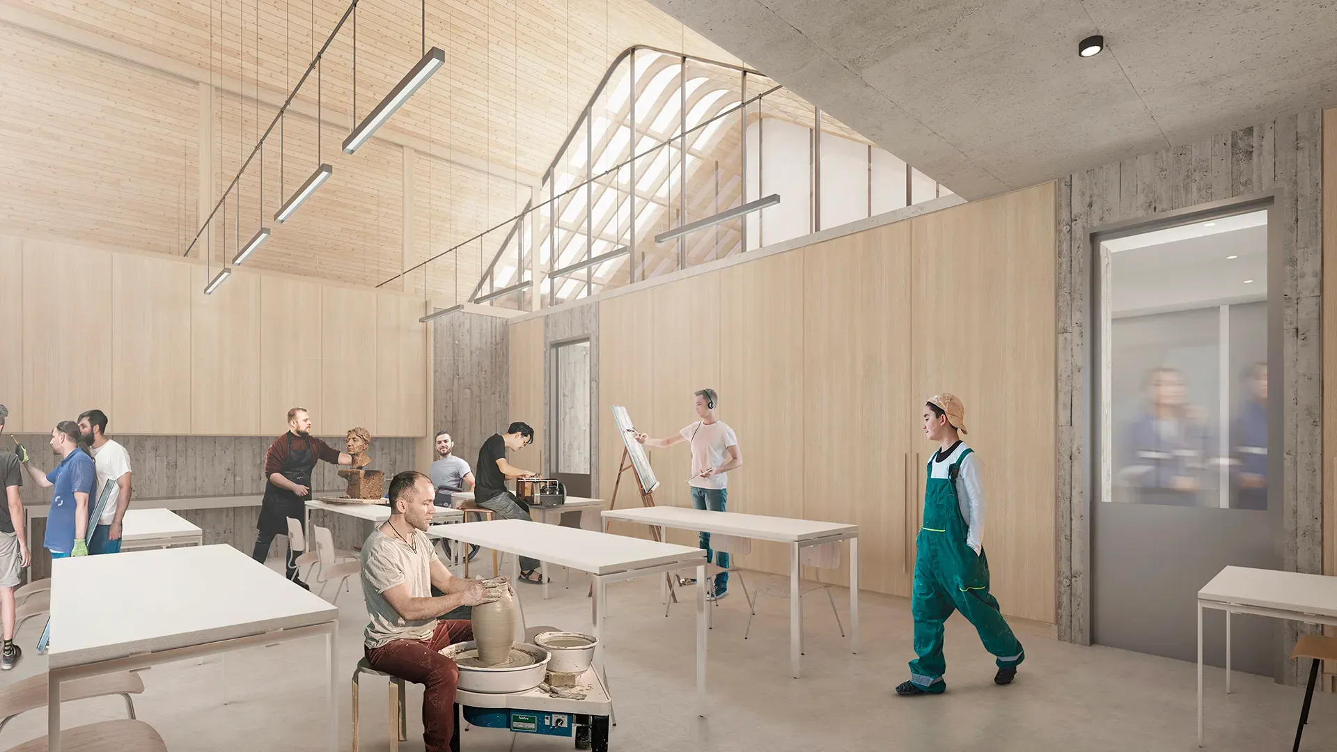 Escuela San Javier render 3