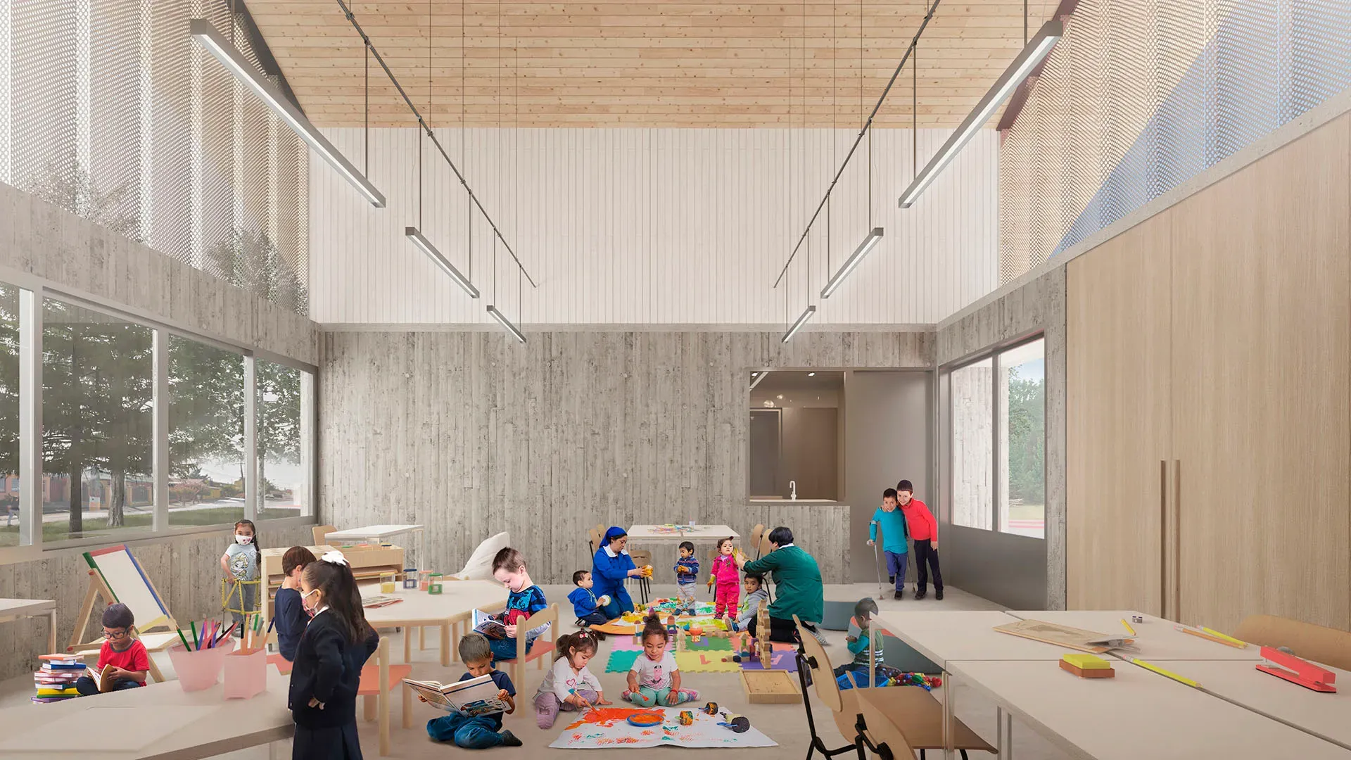 Escuela San Javier render 4