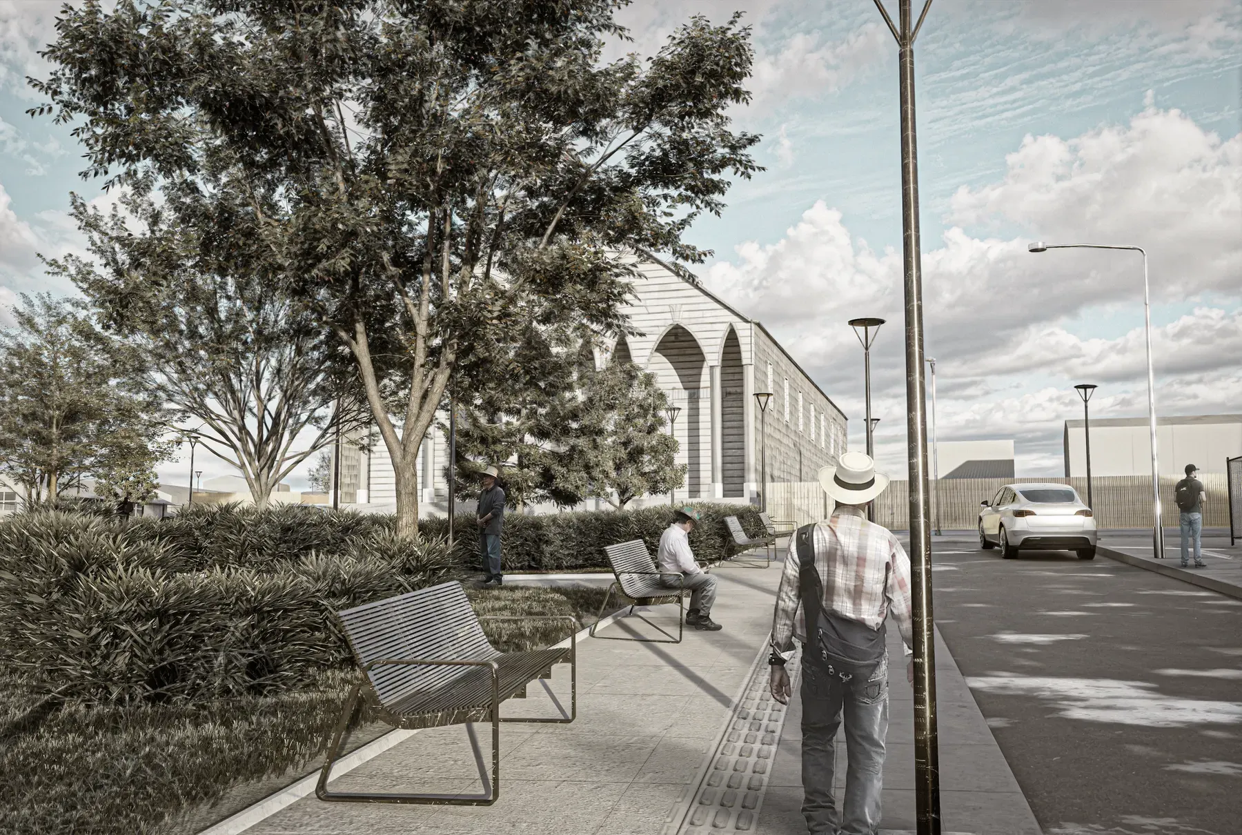 Mejoramiento Plaza de la Iglesia de Dalcahue render 4