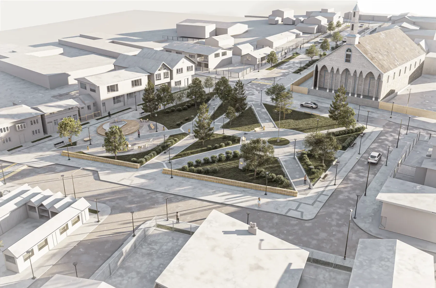 Mejoramiento Plaza de la Iglesia de Dalcahue render 8