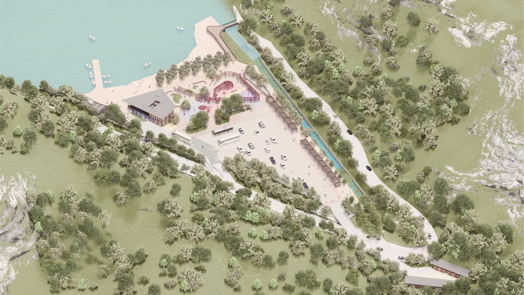Parque Ribereño Laguna Sausalito render 7