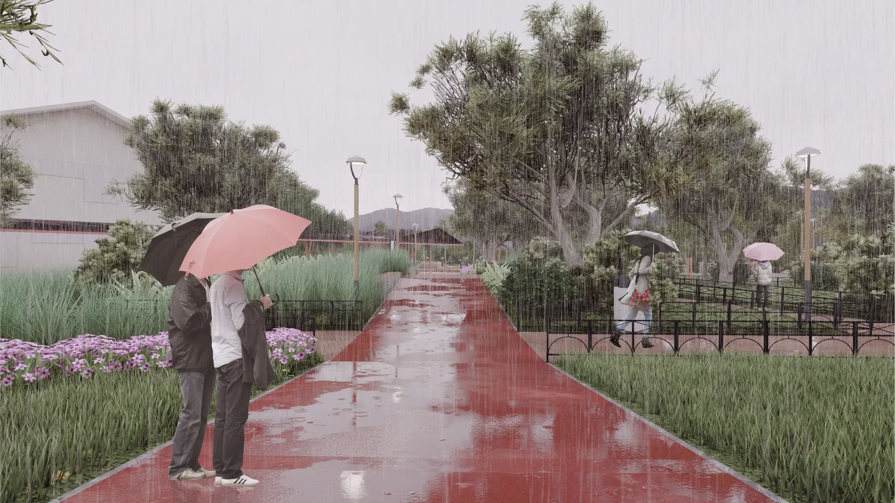 Paseo San Martín Los Lagos render 2