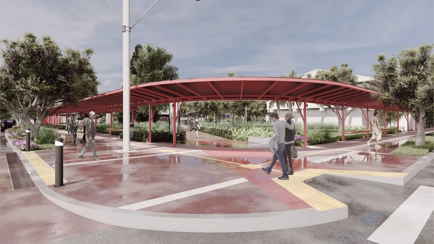 Paseo San Martín Los Lagos render 5