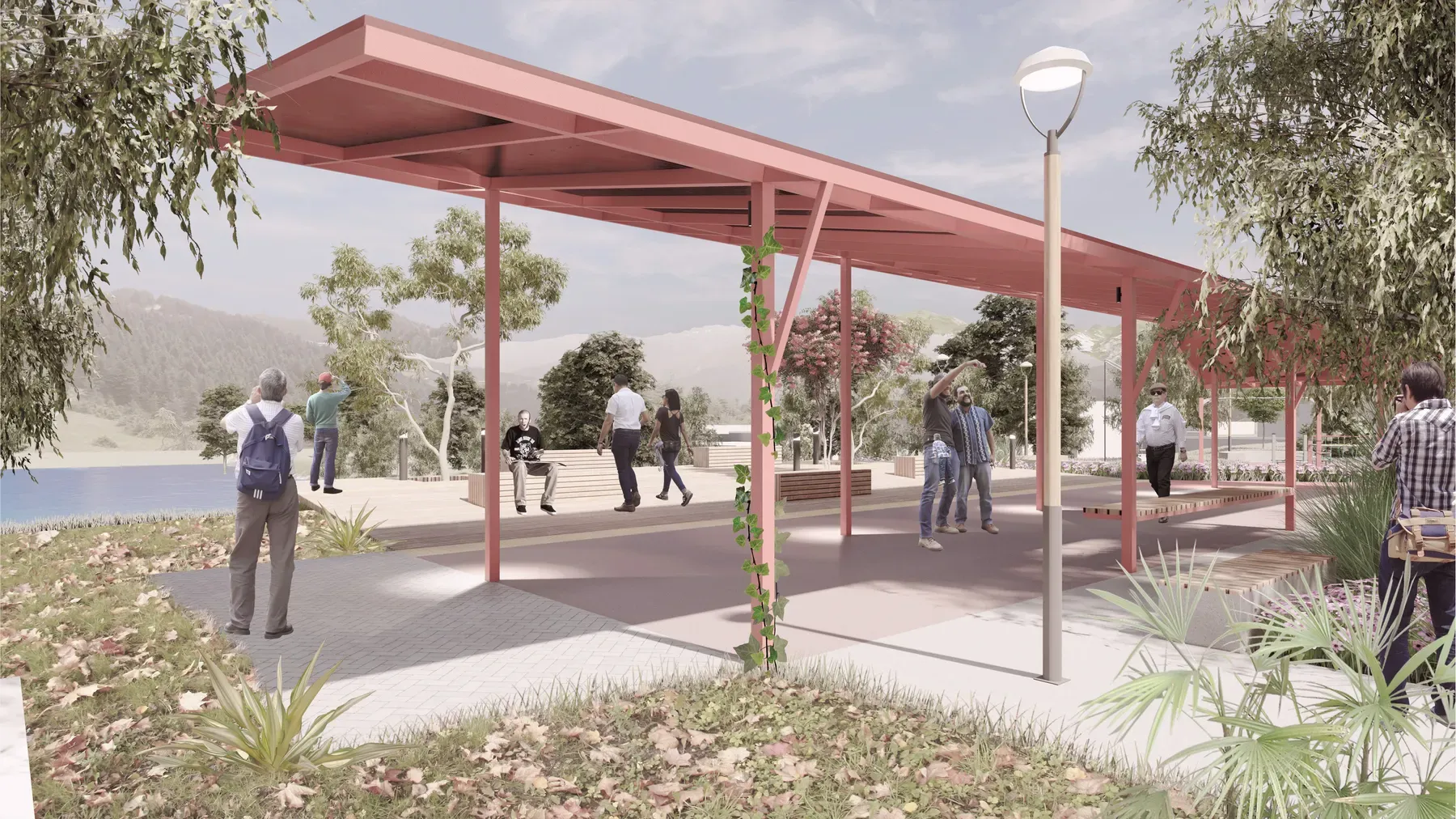Paseo San Martín Los Lagos render 7