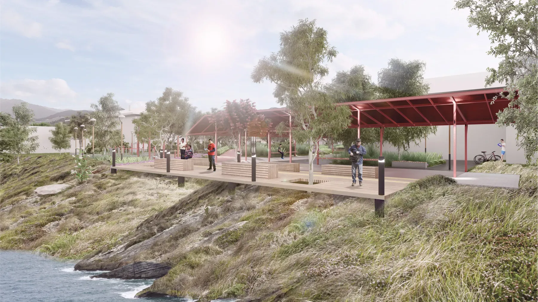 Paseo San Martín Los Lagos render 8