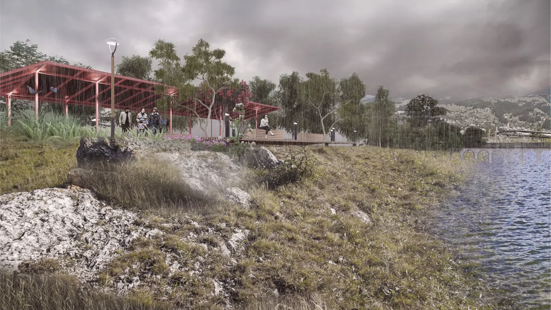 Paseo San Martín Los Lagos render 9